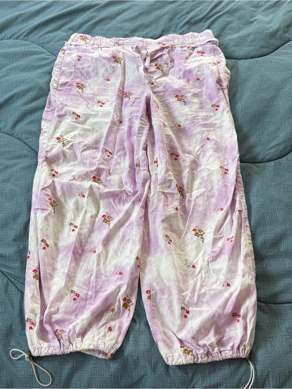 Anthropologie Pilcro Ditsy Tie-Dye Parachute Pants - Picture 10 of 10